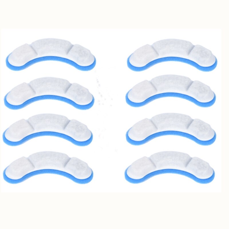 Dispensador de agua para mascotas, filtro de circulación automático, inteligente, para perros y gatos,: 8Pcs filter-blue
