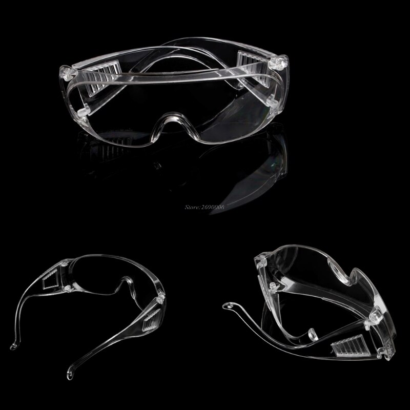 Clear Vented Safety Goggles Eye Protection Protective Lab Anti Fog Glasses