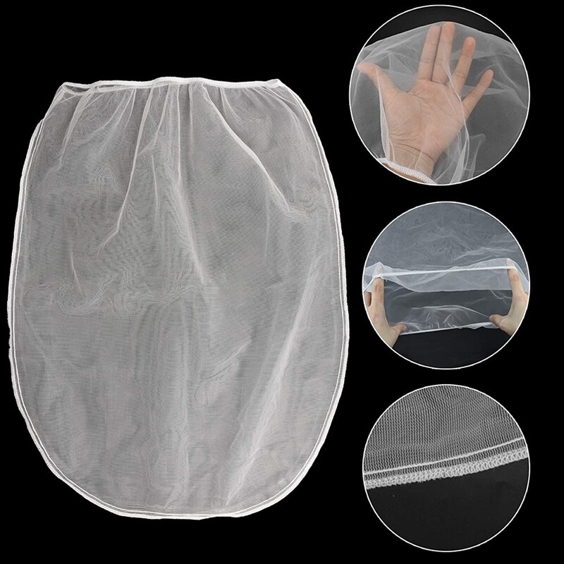 12Pcs Paint Strainer Bags Elastic Top Paint Strainer Bags Mesh Filter Bag Nylon Mesh Filters Bag For Paint Gardening