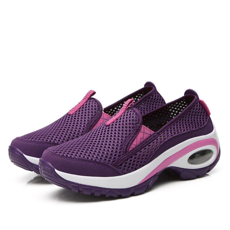 Dames toning schoenen ademende dames platte wandelschoenen comfortabele sport dames wedge sneakers trainer