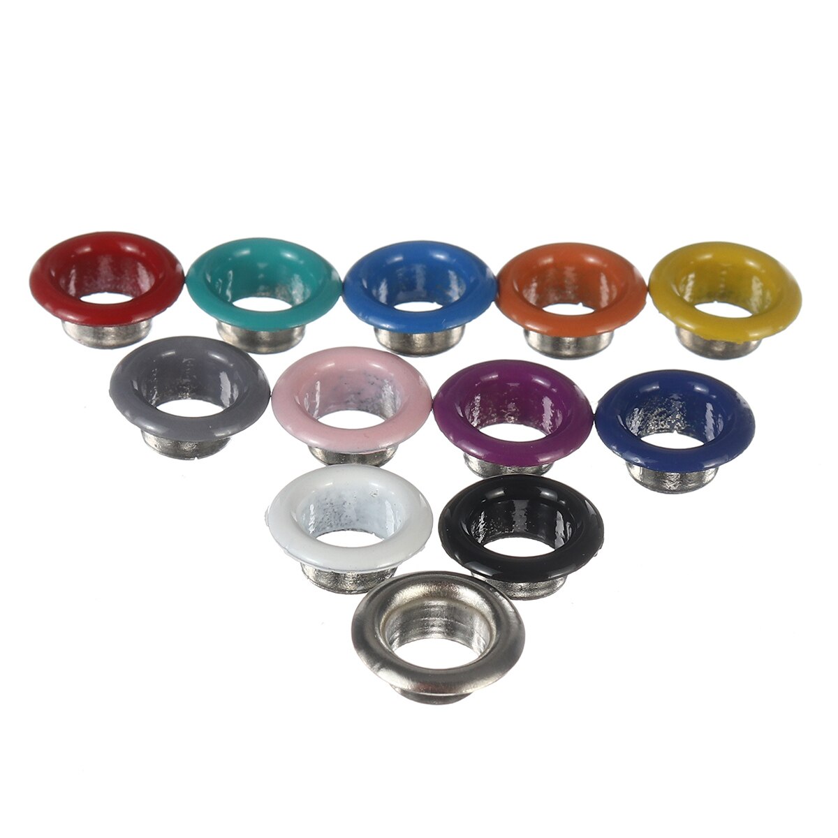 540Pcs/Kit Grommet Kit,Grommet Setting Tool Metal Eyelets Set with Install Tool Kit in Storage Box ,Leather Crafts DIY Projects