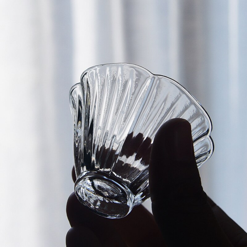 Japanse Kristallen Glas Thee Kopje Hibiscus Cup Kung Fu Accessoires Groene Puer Theekopjes Chinese Thee Kom Proeverij Cup Theewaar