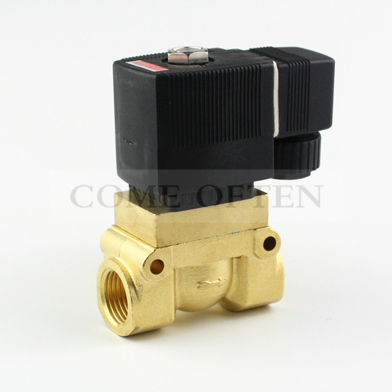 50Bar Hochdruck Hohe Temperatur Magnetventil 1/4 3/8 1/2 BSP 24VDC AC220V Öffnung 13mm NC 5404-04 Pilot Durcheinander ventil 52310