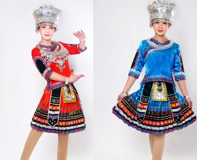 traditional chinese dance costumes miao hmong clothing chinese miao hmong clothes hmong-clothes chinese folk dance costume