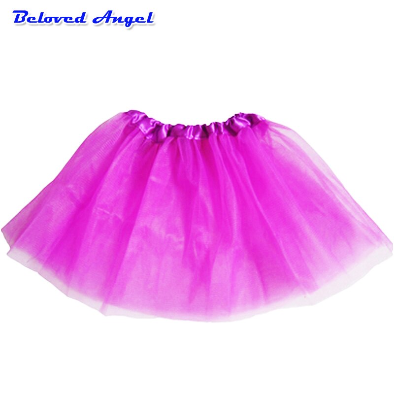 Meninas do bebê saias de baile crianças cintura elástica pettiskirt tule mini princesa ballet festa saia colorida crianças roupas da menina