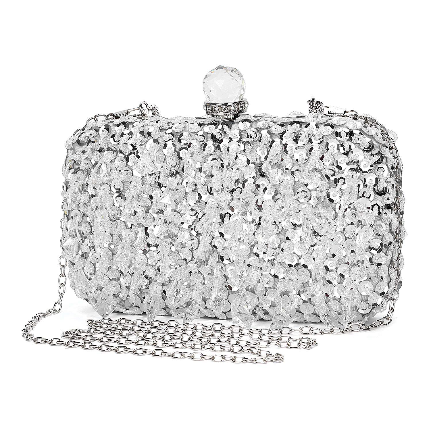 Luxury Evening Bag for Women Handbag Bandouliere Chaine Clutch for Ceremony / Wedding / Party / Prom Handmade Rhinestone Handb