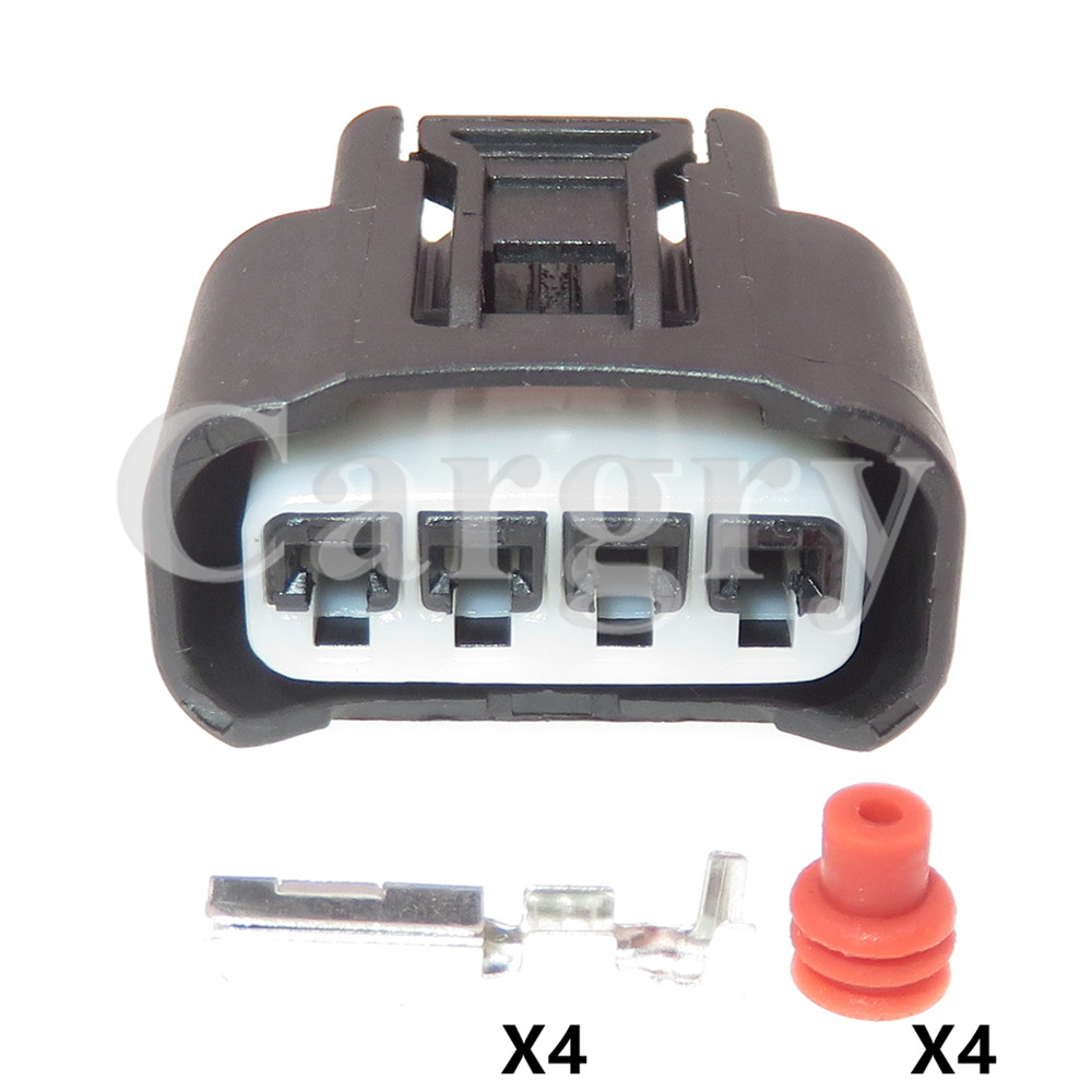 Bobina de encendido para automóvil, 1 Juego de 4P, enchufe de cable eléctrico 7283-7449-30, carcasa de plástico para coche, conector impermeable para Toyota: Negro