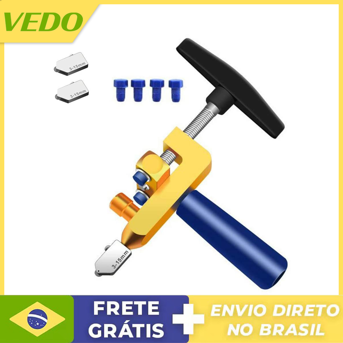 2 in 1 Manual Glass Cutter Diamond And Tile Cutting Tools For Construction