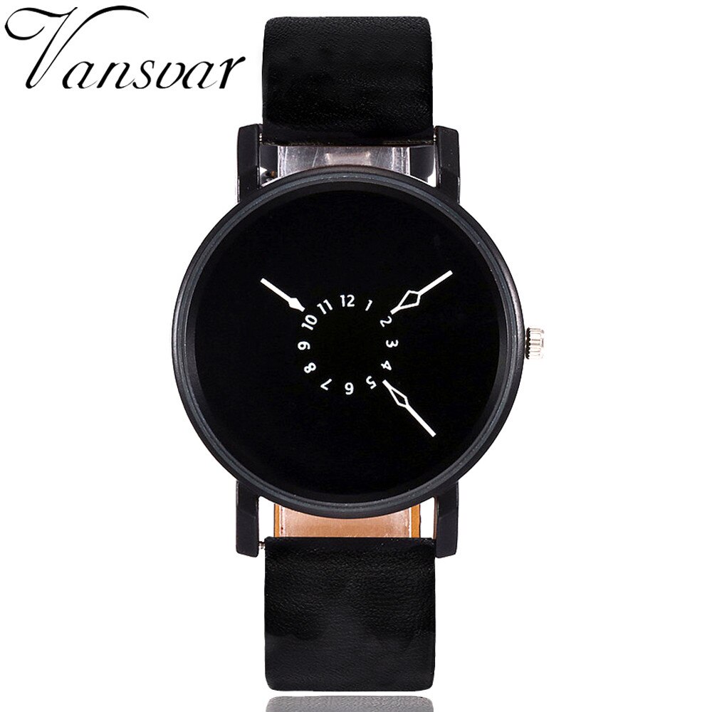 Часы Vrouwen Casual Quartz Lederen Band Horloge Analoog Polshorloge Toevallige Vrouwen Quartz Horloges Vrouwen Horloge Analoog horloge: Black