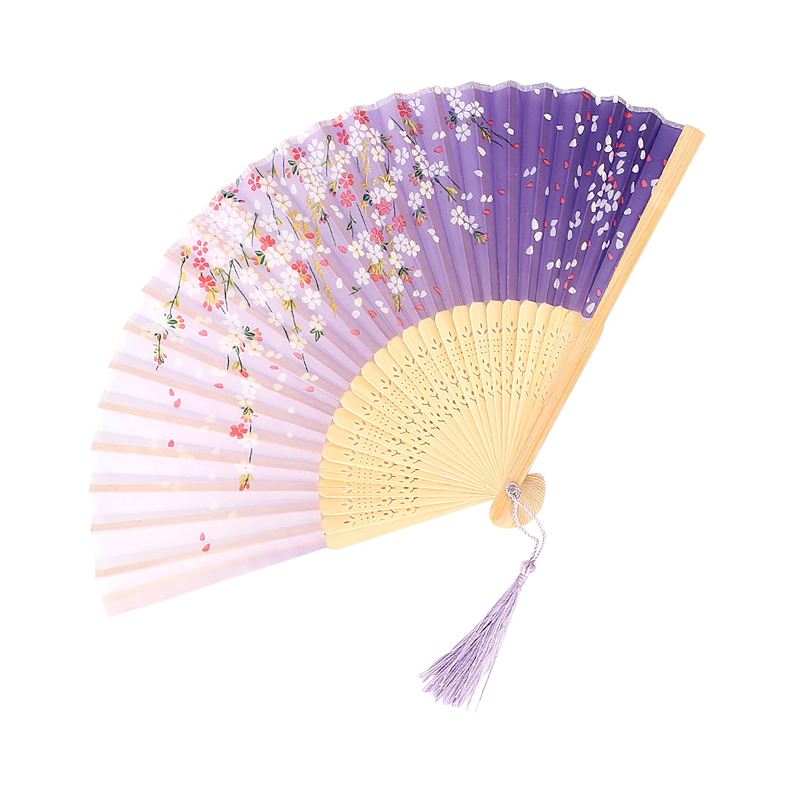 Abanico antiguo Abanico chino Abanico plegable antiguo Abanico de baile Abanicos de mano antiguos Artesanías decoradas Hanfu para fiestas de Halloween Artesanía: Rosa