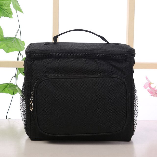 High Capacity Waterproof Lunch Bag Shoulder Crossbody Food Thermal Handbags Adult Kids Outdoor Picnic Storage Pouch Accessory