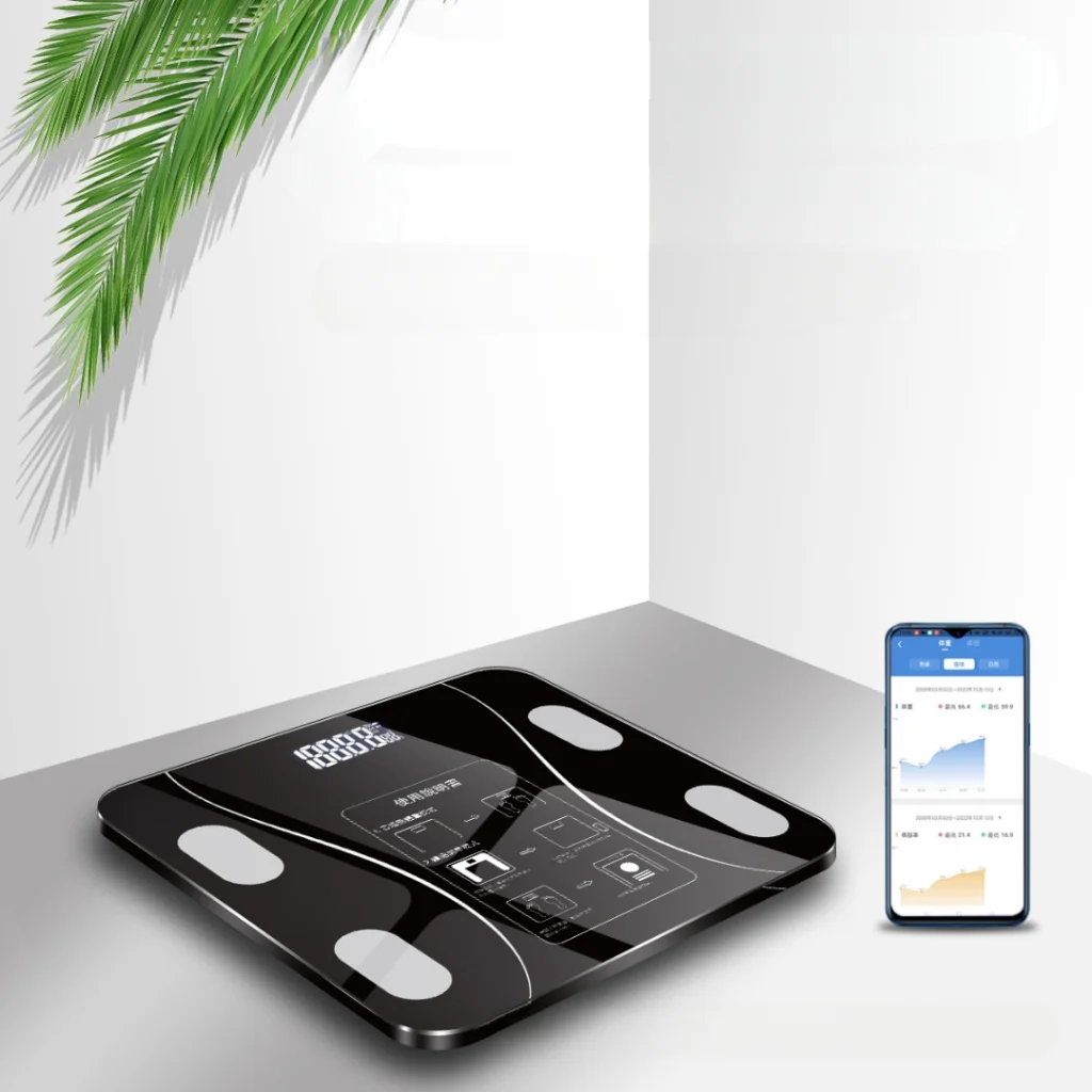 Digital Bluetooth Body Bioimpedance Scale Up To 180kg Cell Phone Result Weighing Scale Weight Weight Scale Body Scale