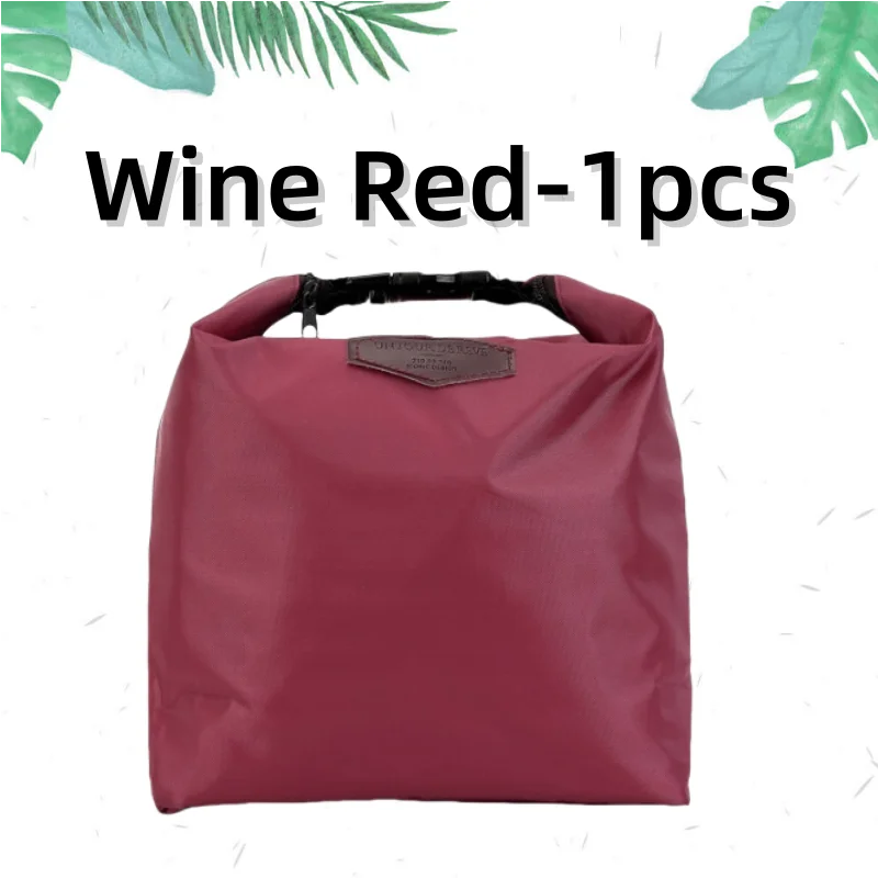 Bolsa de almuerzo con aislamiento térmico, bolsa de almacenamiento portátil de tela Oxford, bolsa de almacenamiento para lonchera, bolsa de comida picínica, paquete aislante, 1 ud.: Negro