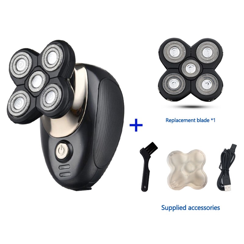 Electric Razor Electric Shaver Rechargeable Shaving Machine for Men Beard Razor Wet-Dry Dual Use Water Proof Fast Charging: 06