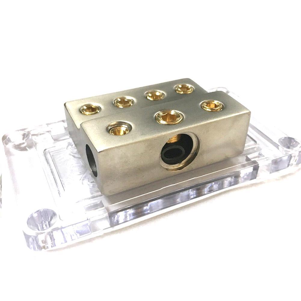 1Pc Battery Distribution Block For Ground 1 Into 4 Out Ground Box Auto Part Ground Battery Distribution Block Car Power Amplifie