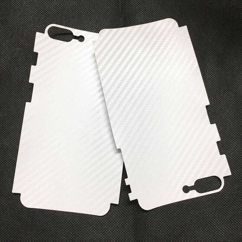 5pcs Stickers for iPhone 6 6S 7 8 plus X XS Max XR Back Film Protector Anti-fingerprint Matte Carbon Fiber Decor Sticker