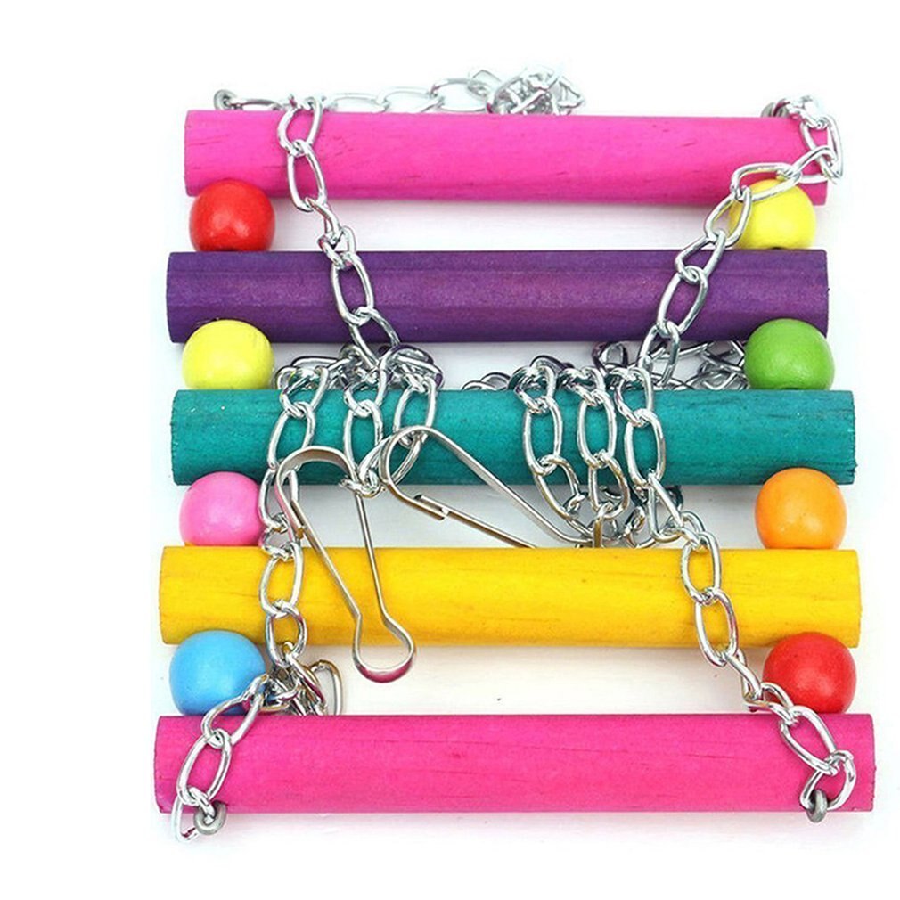 Natuurlijke houten knopen blok regenboogbrug tortelduifjes evenwichtsoefening trainingsbrug standaard tijger pioenroos beten speelgoed