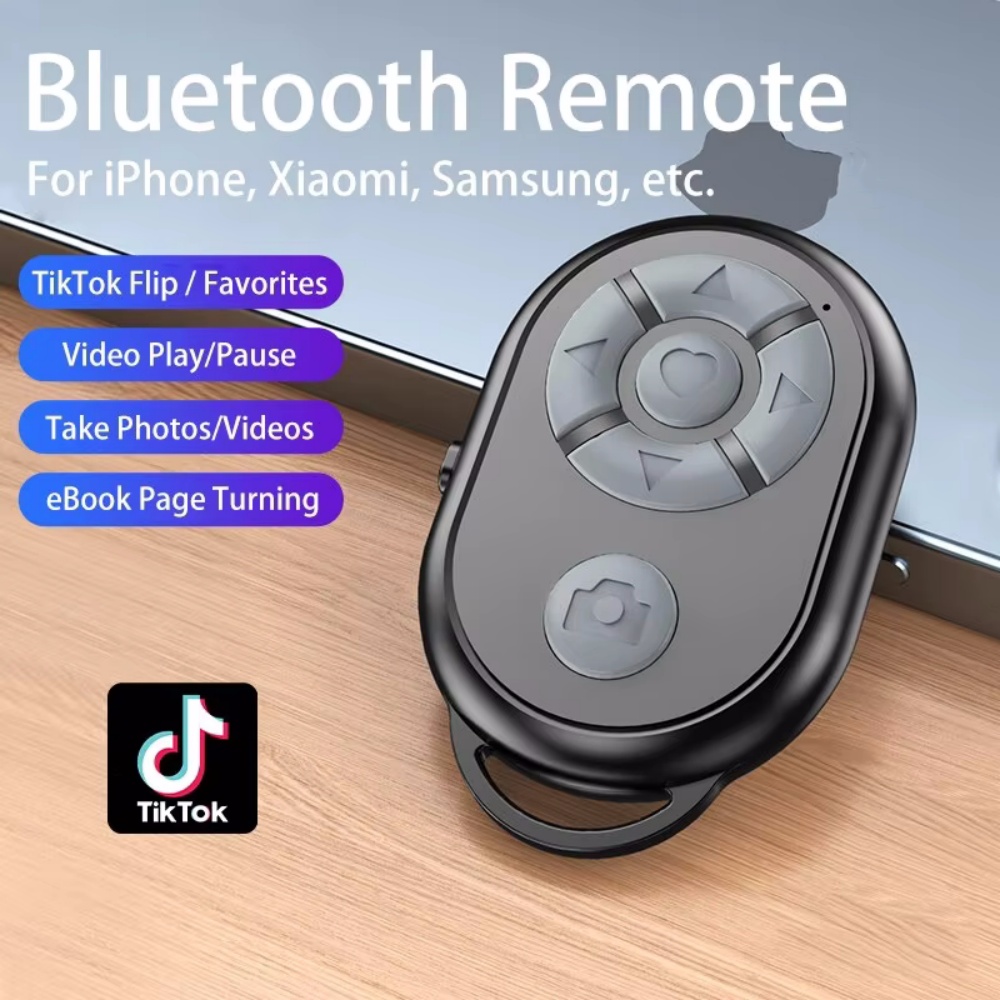 Bluetooth Remote for iPhone Xiaomi IOS Android Phone Universal Mini Remote Control Selfie Stick Bluetooth Camera Controller