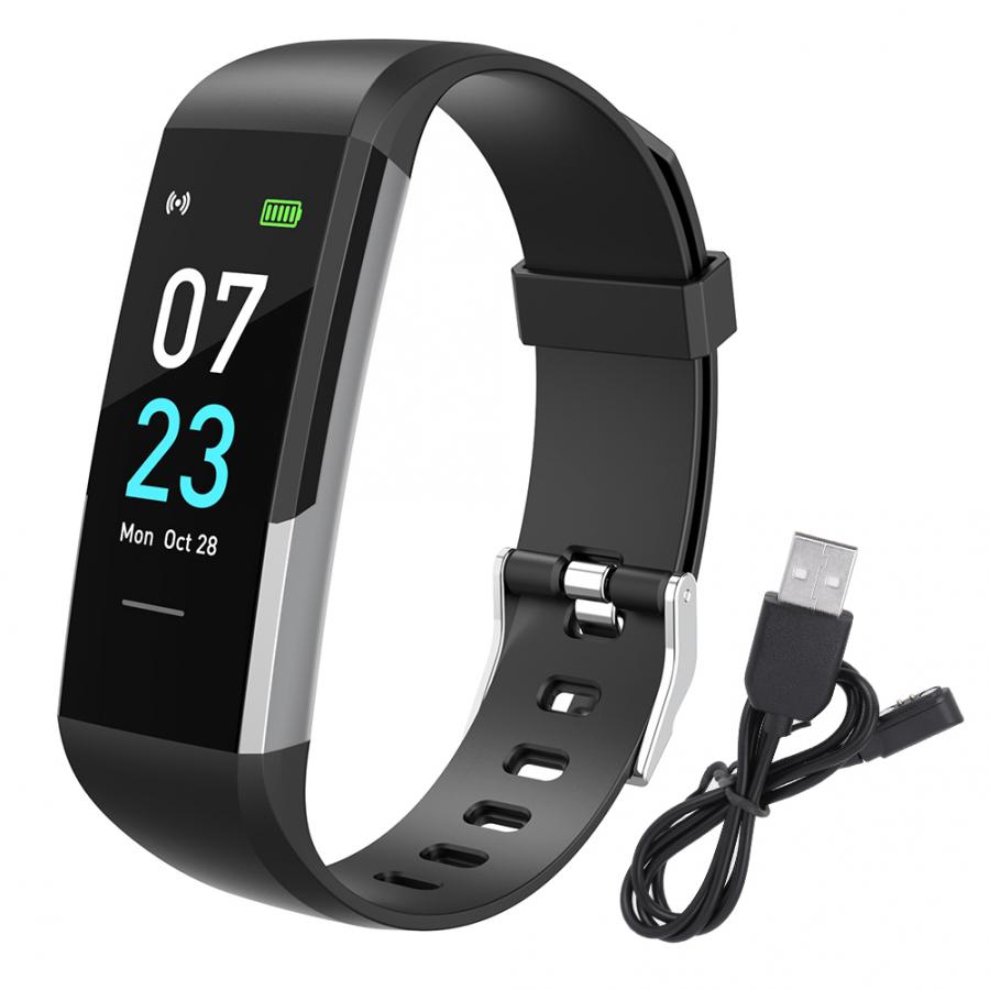 Digital Sports Watch Silicone Touch Control Pedometer Bracelet Intelligent Heart Rate Sports Watch Step Counter Stopwatch