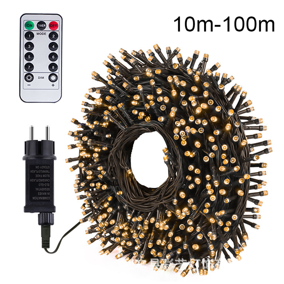 102m 800 led utendørs 220v led lyslenker julelys til girlander bryllupsfest hagelampe dekor