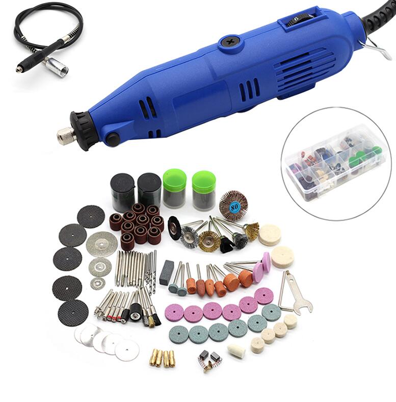 Outils électriques gravure électrique Mini perceuse polisseuse vitesse Variable outil rotatif accessoires pour Dremel 3000 4000: 161 pcs