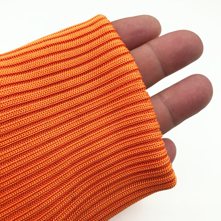 40cm 1PC waWristband Fold Over Elastic Wristband Cuff Pair Jacket Cuffs Trousers Cuff Trim Clothing DIY Sewing Accessories: orange