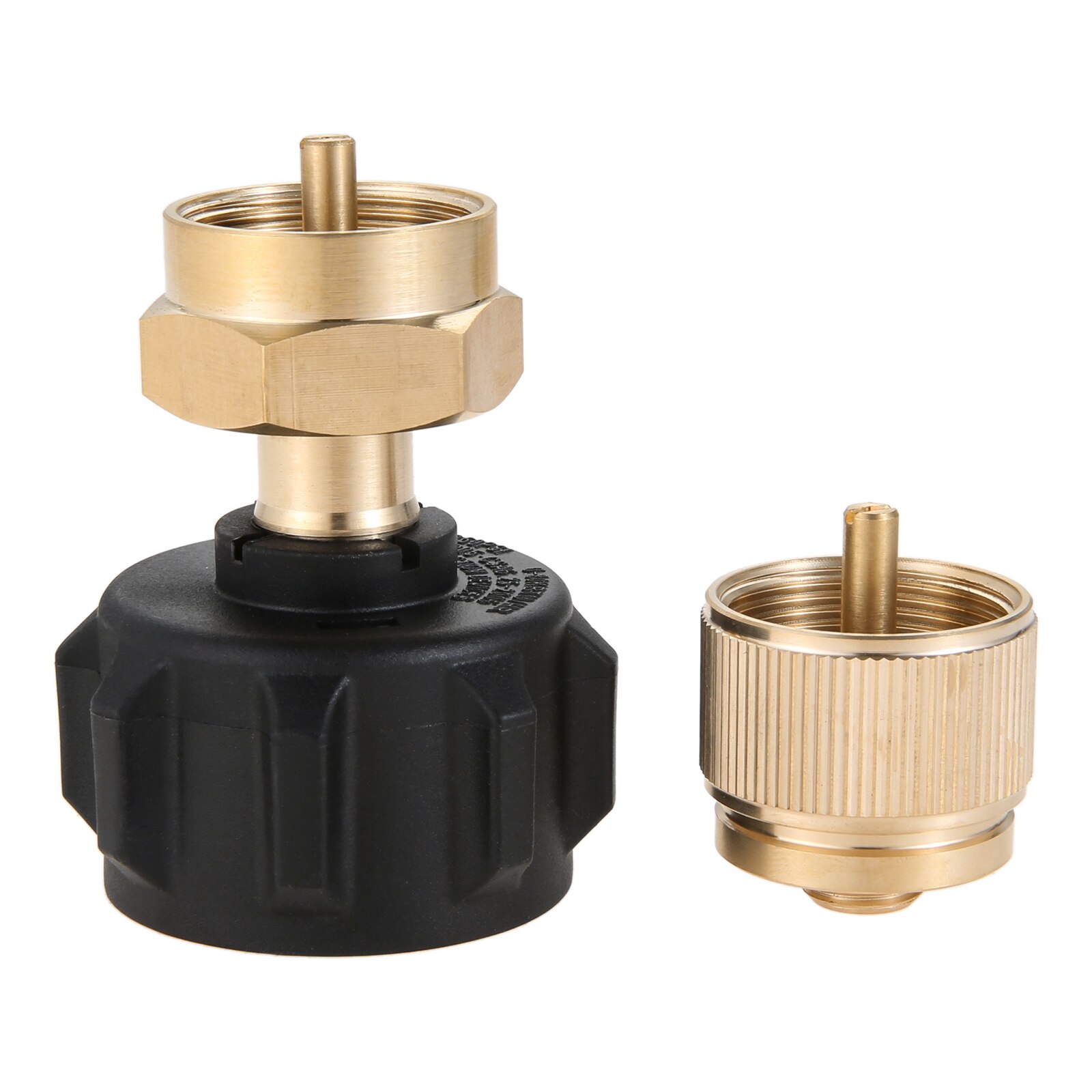 Propane Gas Camping Stove Adapter 1LB Tank Convert to EN417 Bottle Thread 7/16" Brass Adapter +1lb Propane Tanks Refill Adapter