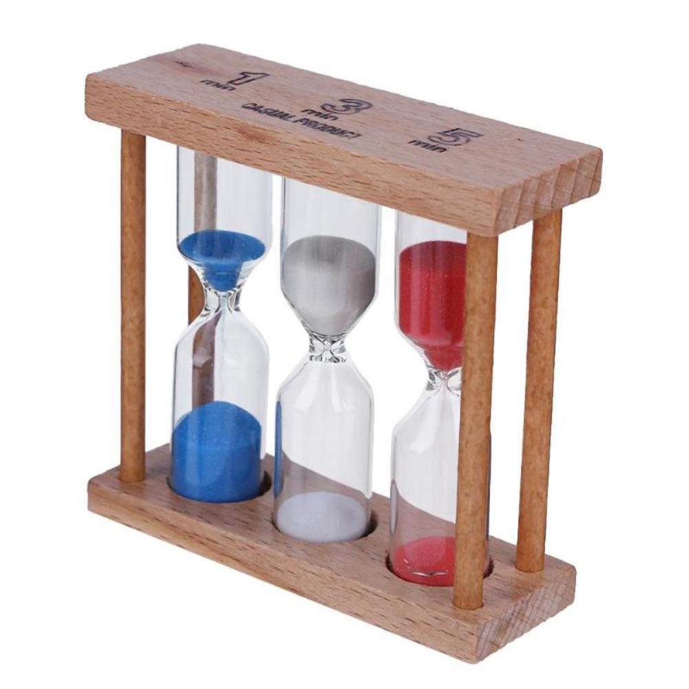 1/3/5 minuten Holzrahmen Sanduhr Sand Uhr Timer Für Geburtstag Hause Dekoration Kleine Ornamente