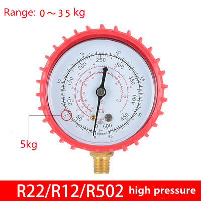 Klimaanlage Fluorometer Schnee Kopf von Druck Meter Kältemittel Klimaanlage Wartung Werkzeuge Ausrügestochen r410 r22 r134: Silber