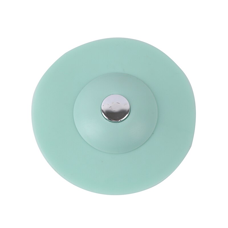 Silicone Floor Drain Hair Stopper Bathtub Plug Bathroom Kitchen Basin Stopper Sink Strainer Basin Water Stopper: green