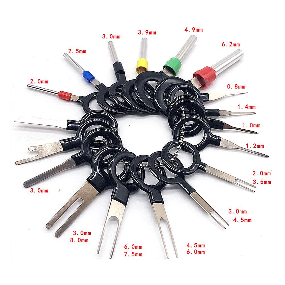 Stainless Steel Wire Terminal Removal Tool Harness Connection Picking Tool Car Electrical Wiring Crimp Connector Extractor