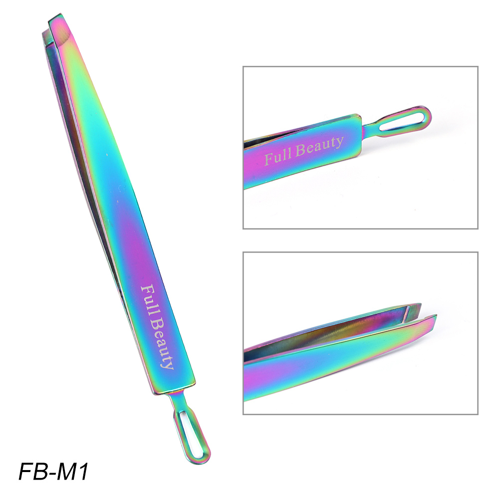 1 Pc Professionele Wenkbrauw Pincet Schaar Gezicht Haar Dode Huid Puller Wimper Extension Clips Makeup Manicure Gereedschap NFFBM1-5: FB-M1