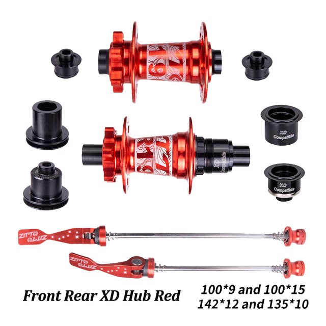 ZTTO Mountain Bike 32 Holes Disc Brake Hub DR190 54T Ratchet Bearings Thru Axle Quick Release HG XD MS Front Rear 15x100 12x142