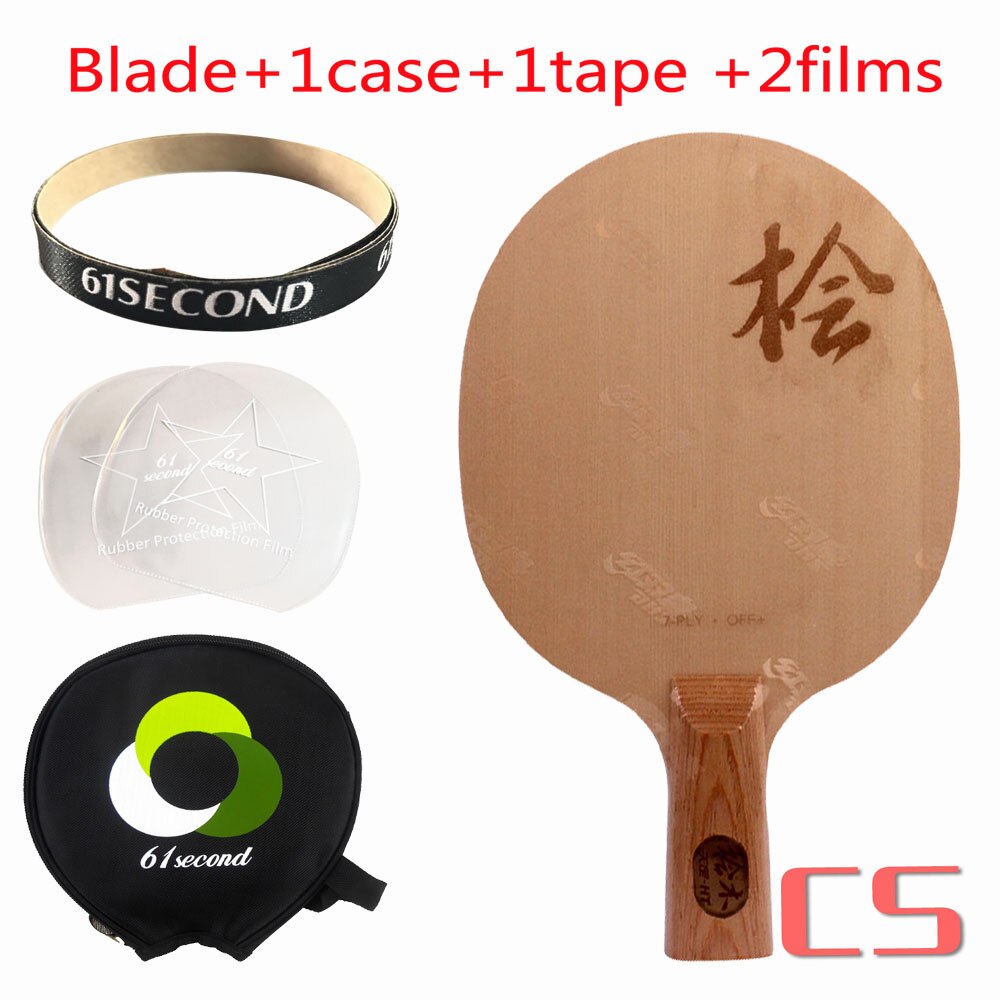 DHS nueva di-ht (superficie HINOKI, madera de 7 capas) raqueta de pala de tenis de mesa Cypress Ping Pong Bat Paddle