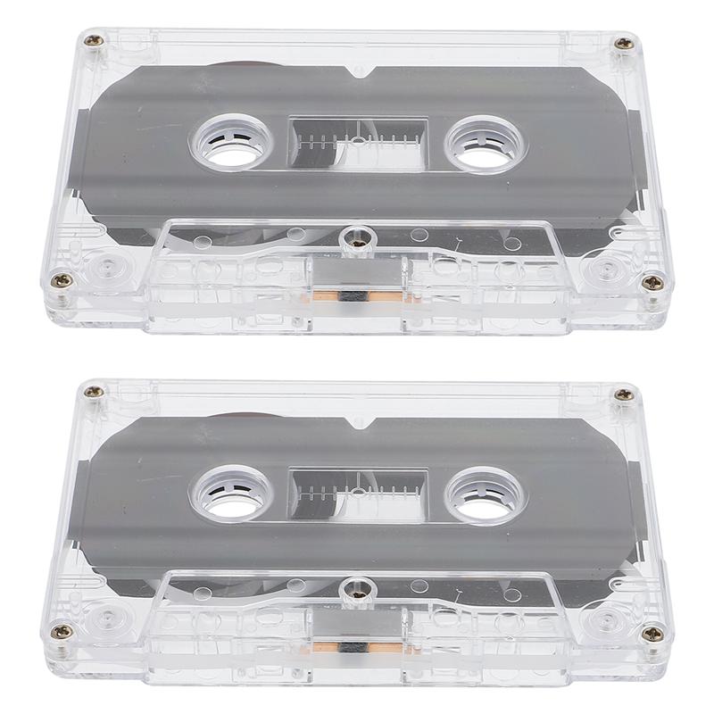 2pcs Blank Cassette Tape Audio Cassette Blank Tape Ordinary Music Song Recording 30 Minutes Standard Cassette Blank Tape Player