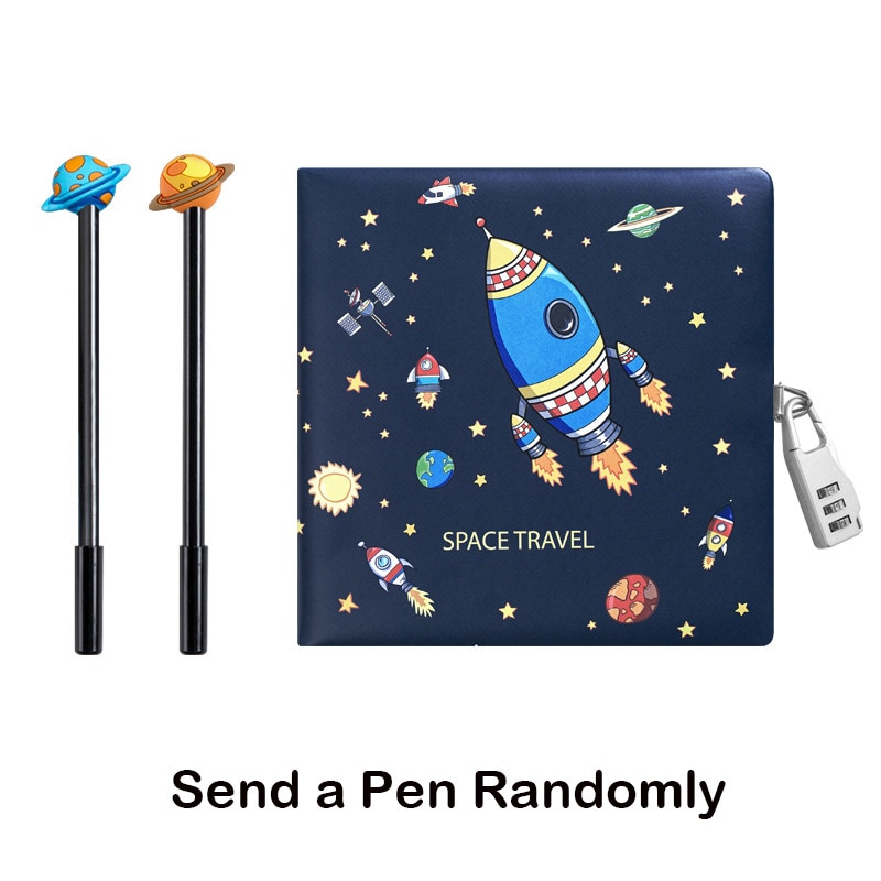 Cute DIY Agenda Diary Planner Organizer Notebook and Journals for Girls Boys School Note Book Kawaii Personal Notepad with Lock