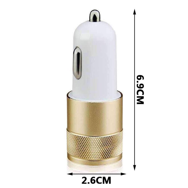 Universal Dual USB Car Charger Adapter Intelligent Mobile Socket Lighter Car-Chargers Phone Charging Cigarette