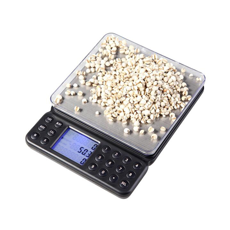 2000g/0.1g Digital Weight Kitchen Scale Pocket High Precision Laboratory Balance Mini Portable Weighing Machine Food Tea Scale