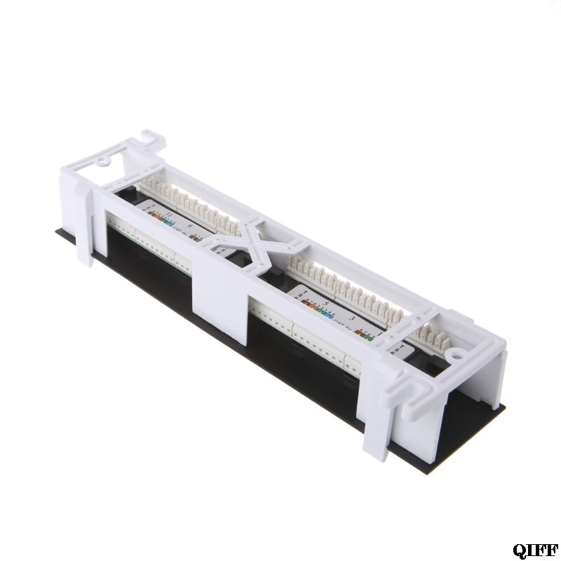 &amp 12 Port CAT5 CAT5E Patch Panel RJ45 Networking Wall Mount Rack Mount Bracket APR29