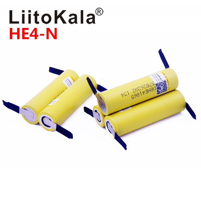 Liitokala HE4 2500 Mah Li-Ion Batterij 18650 3.7V Oplaadbare Batterijen Max 20A,35A Ontlading + Nikkel Vel