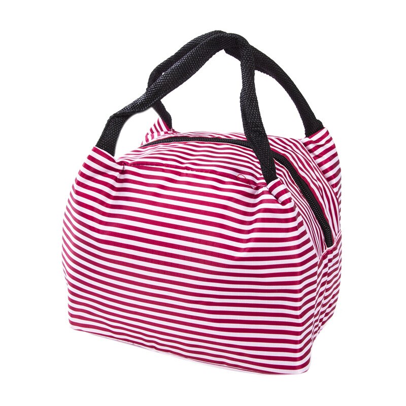 Adultos mujeres niñas portátil aislado bolsa de almuerzo caja Picnic impermeable Tote: A007