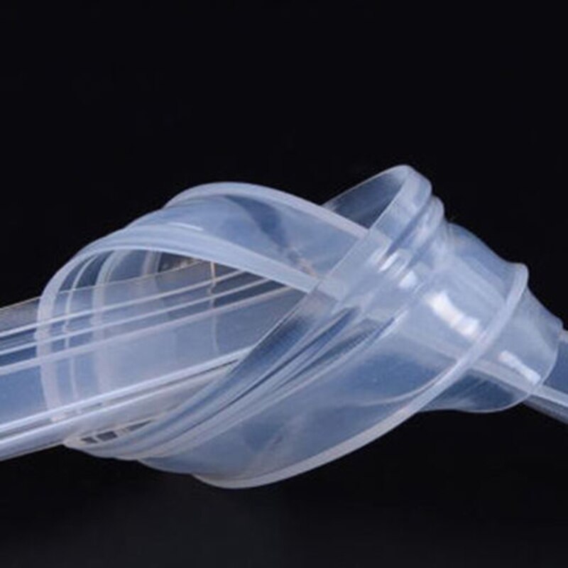 Clear Rubber Sealing Strip Gap Curved U-Shape Bath Shower Screen Door Window