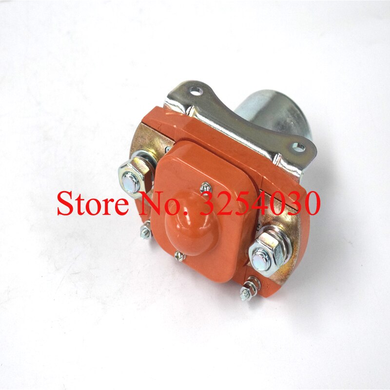 Opzichtige Binnenlandse Oranje 36 V 400A Dc-relais ZJ400D voor Elektrische Touringcar of Sightseeing Auto Elektrische Pallet Vrachtwagens