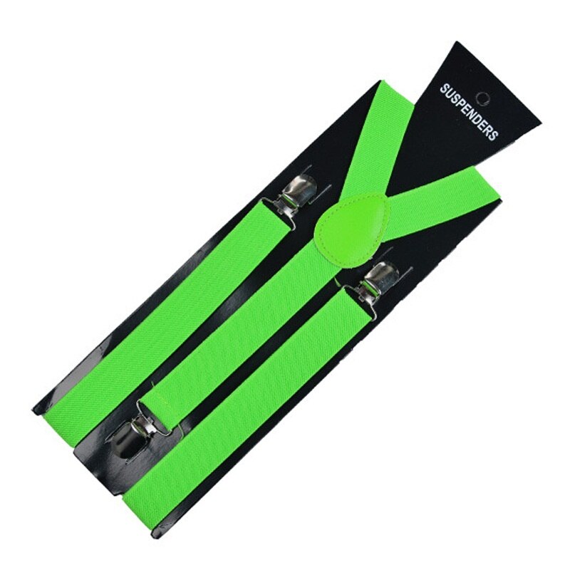 Adjustable Men Women Unisex Clip-on Suspenders Elastic Y-Shape Adults Pants Braces Straps Costume Accessories Supplies: 12