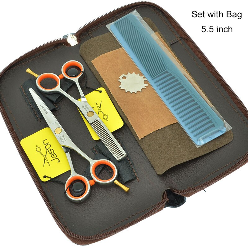 4.0 "5.0" 5.5 "Jason Kleinste Haar Knippen Schaar Professionele Haar Schaar Voor Kappers Kappers Dunner Scharen A0051D: A0051D-01-55