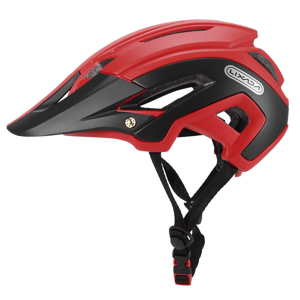 Lixada Fahrrad Helm Ultraleicht Radfahren Helm Casco Ciclismo Integral geformte Fahrrad Helm Straße Berg MTB Bike Helm: Rot