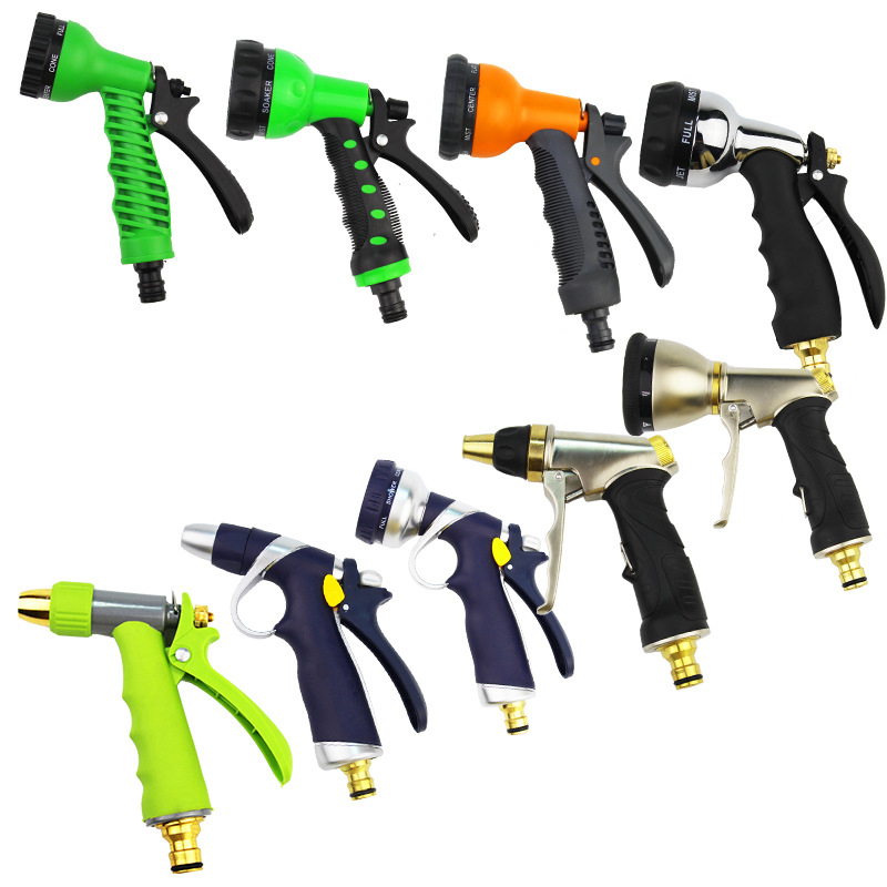 Spray Lawn High Pressure Water Gun For Garden Washing Car Durable Hand-held Tools Watering Multi-function For 8 Spray Modes