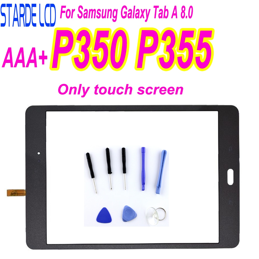 For Samsung Galaxy Tab A SM-P350 P355 P350 SM-P355 Touch Screen Digitizer LCD Front Glass Sensor+Adhesive