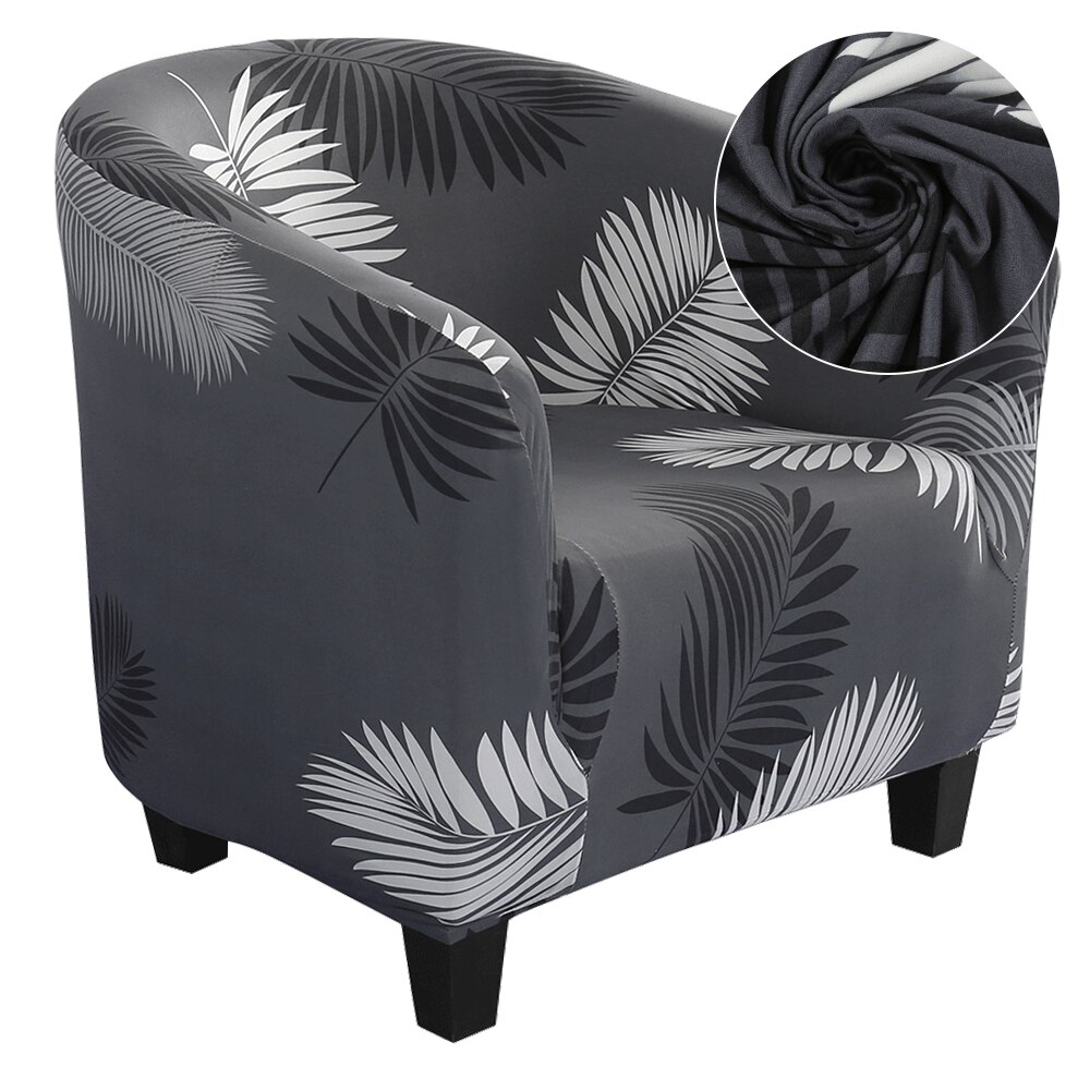 Elastisk sofa lenestol setetrekk beskytter vaskbart spandex møbler slipcover enkel å installere hjemmekaffe badekar 1 sete stoltrekk: G298815