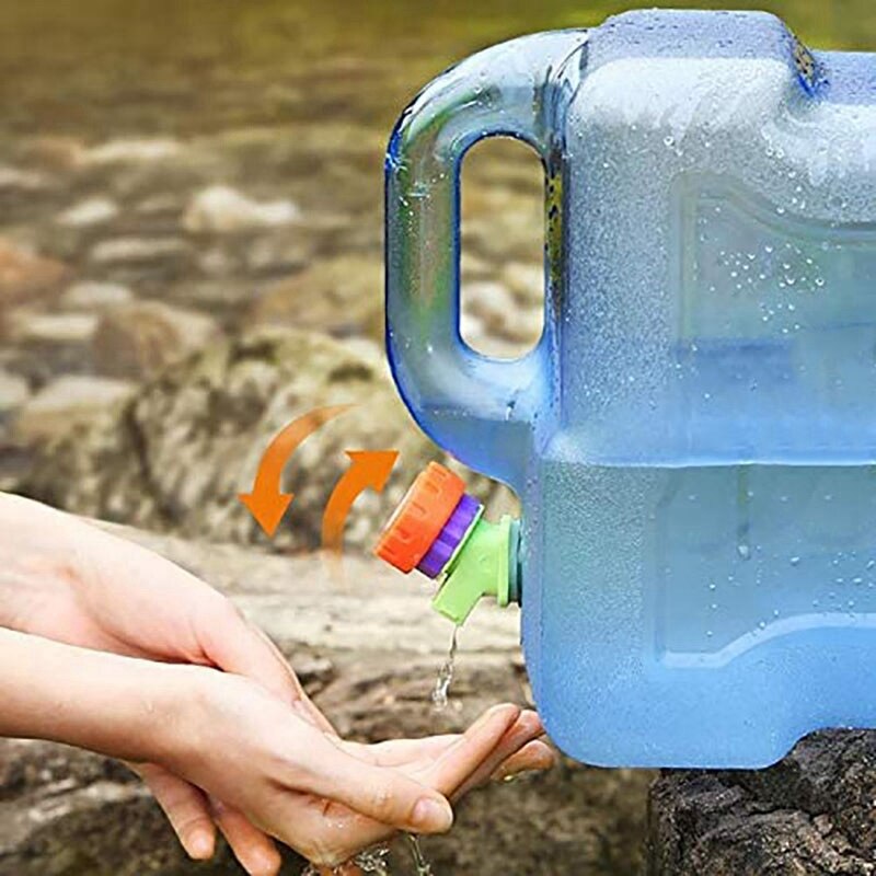 Water Canister with Tap,Camping Portable Bucket Car Water Container with Lid Water Tank Reservoir for Outdoor Travel